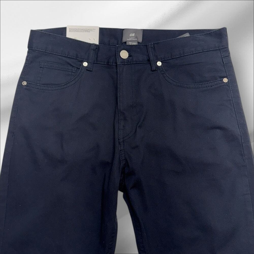 H&M Women’s 29/32 Navy Blue Chino SLIM FIT